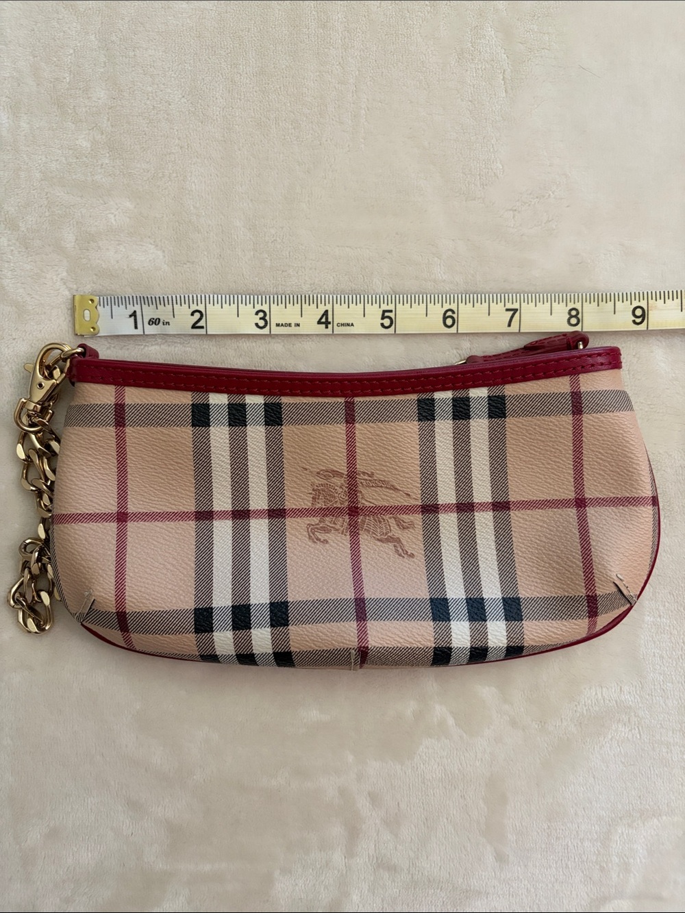 Burberry Haymarket Check Clara Pochette - Picture 7 of 8